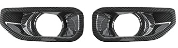 EDSARS Außenzubehör für Jeep Gladiator JT 2018-2023 Auto Nebelscheinwerfer Lampe Dekorabdeckung Aufkleber für Jeep Wrangler JL 2018-2023,B Carbon Fiber
