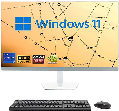 SIMPLETEK - All-in-One 27 Display Curved Windows 11 | Core i9 12°Gen | 16GB RAM DDR4 SSD 480GB | Arbeit, Unterhaltung