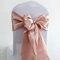Nœuds Couverture de Chaise Sash, 10pcs/50pcs/100pcs Chaise en Satin Noeud Ceintures Accueil Fête Événement Mariage Décoration Chaise Ruban Noeud Cravates-Rouge,50pcs ( Color : Rose Gold , Size : 10 pc