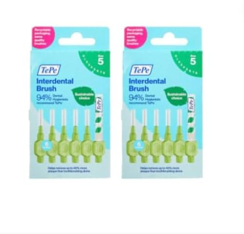 MM Tepe - Spazzolino interdentale, misura 5-2, colore: Verde