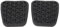 Yctze Bremspedal Pad 13281359 Anti-Rutsch-Gummi Robuste Hochfeste Kupplungspedal Pad Ersatz für Astra J, Bremskupplung Pedal Pad Set, Bremskupplung Fußpedal Pad 56013613281353