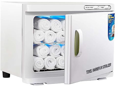 DCHOUSE Hauffe-Serviettes Stérilisateur 23 L Grande Capacité, Armoire à Serviettes pour 20 à 30 Serviettes pour Salle de Bain, Spa, Salon de Massage