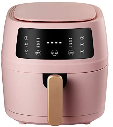 Friteuse à air, four à air frier affichage numérique appareils électroménagers multifonctions friteuse à air cuisine four intelligent cuisinière cuisine à domicile (Couleur : Rose, Taille : US)