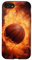 Hülle für iPhone SE (2020) / 7 / 8 Basketball mit Flammen