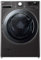 LG F0WVT202B, Klasse B, Big Capacity Waschmaschine 20 kg, Turbo Wash, Tiefenreinigung mit Dampf, Sicherheitsglastür, 60 x 55x 85 cm - schwarz
