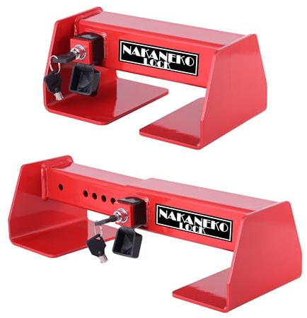 NAKANEKO Container Locks, Heavy Duty Cargo Lock, Container Door Locks, Semi Trailer Door Lock, Semi Truck,Anti-Theft, Rust-Proof,Cargo Security, Bolt Cutter Resistant,Key Lock, Mechanical