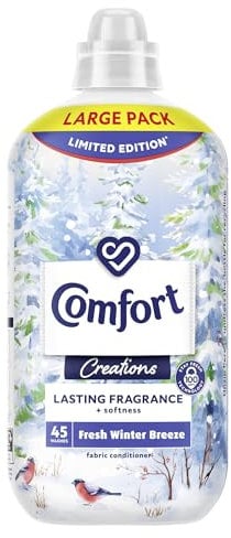 Comfort Creations Fresh Winter Breeze Limited Edition Fabric Conditioner 45 washes (1.35 L) - Multipack of 6