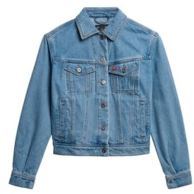 Superdry Damen Verzierte Jeansjacke