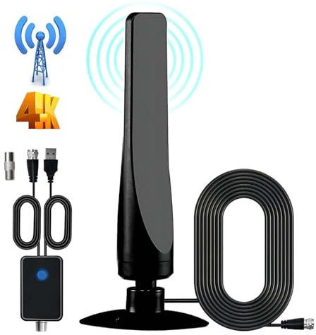 Wavetune TV-Antenne,Wavetune Tv Antenna, Wave Tune TV-Antenne,Wavetune Antenna,Wave max Tv Antenna,Ultra4tv Antenne für TV Ohne Kabel,Indoor TV Antenne,TV-Antenne für Smart TV Indoor (1PC)