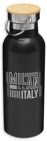 Milan Italy City - Botella aislante, botella ecológica, termo al vacío