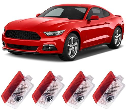 Moorstdel Türlicht Logo Einstiegsbeleuchtung für Mercedes Benz, 4 Stück Türbeleuchtung Logo Projektor, Autotür Projektor Licht Zubehör für A B C E M G AMG er W166 W176 W205 W212