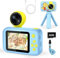 Appareil Photo Enfant, 2,4 Écran,Objectif 180 Appareil Photo Numérique, Appareil Photo numérique pour Tout-Petits avec Carte TF de 32 Go, Jouet Cadeau Fille Garçon 3-10 Ans de Noël/Anniversaire