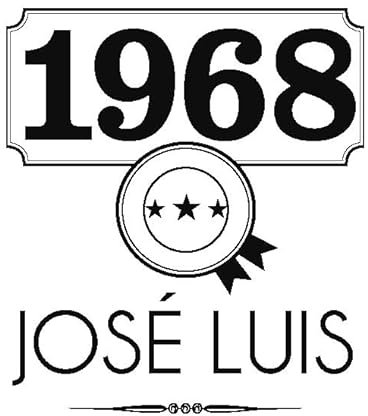 CALLE DEL REGALO Copas de vino personalizadas | Una Copa de vino de cristal de 58 cl | Personalizada con el año de nacimiento y el nombre | (AÑO NACIMIENTO, 1 COPA)