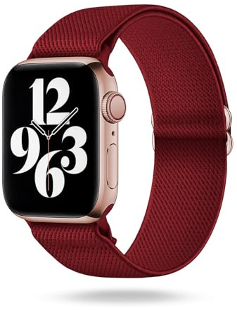 ONEFLOW Flex Loop Kompatibel mit Apple Armband Elastisch, Textil Stoff iWatch Armbänder Damen Herren Sport, Sportarmband Nylon Ersatz Watch Band Flexibel