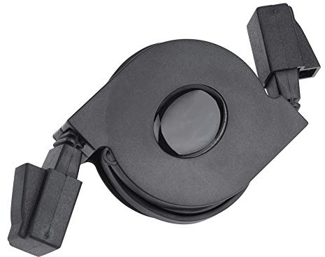 Risegun Ethernet-Kabel Einziehbares CAT6 RJ45 Netzwerkkabel Ausziehbares LAN-Netzwerkkabel Flaches Ethernet Kabel für PC Modem Router (2m)