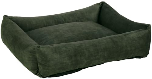 Flamingo hundebett - katzenbett - Bett Felize grün - Komfortables Hundebett mit Reißverschluss - 80x67x22cm
