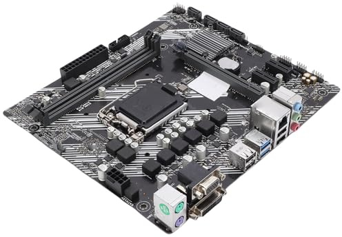 VBESTLIFE Desktop Computer Motherboard, LGA 1200 10th Gen CPU with 2 DDR4 Slots 64GB Max 4 SATA Interfaces, for Gaming Home Entertainment