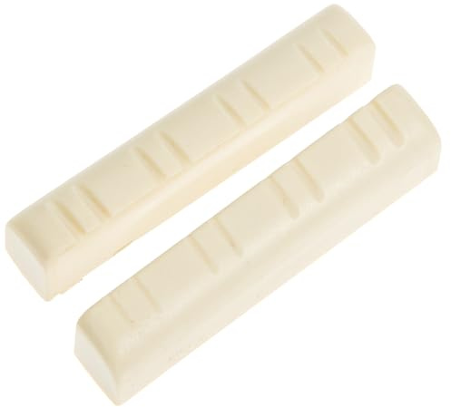 NOLITOY Mandolin String Nuts Replacement with String Support and Improved Sustain 2pcs in White Abs Material Practical Mandolin Accessory for Friends and Families