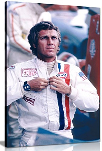 Steve Mcqueen Le Mans Canvas Print 36x24 Inches