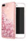 iPhone 7 Plus Case, iPhone 8 Plus Case, WORLDMOM Double Layer Design Bling Flowing Liquid Floating Sparkle Colorful Glitter Waterfall TPU Protective Phone Case for Apple iPhone 7 Plus,Rose Gold