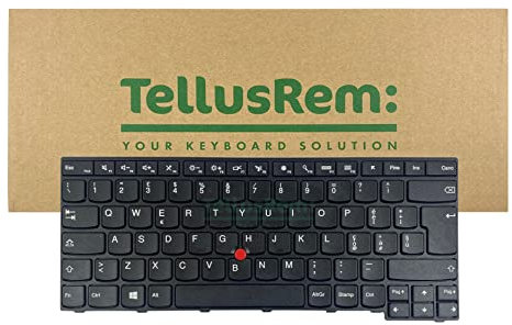 TellusRem replacement Italian non-backlit keyboard for Lenovo Thinkpad E470 E470c E475
