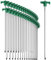com-four® 48x Piquets de Tente en Acier - piquets Longs et durables avec Monture en Plastique pour Le Camping 250x7mm