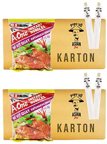 60er Pack (60x85g) A-One Instant Nudelsuppe Entengeschmack Mi Vit (Papa Vo)