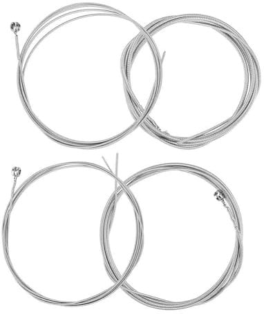 Agatige Corde per Basso Elettrico, 4 Pezzi Corde per Basso Acustico Parti di Ricambio per Basso 1 mm 1,4 mm 2 mm 2,5 mm Accessori per Strumenti Musicali per la Sostituzione