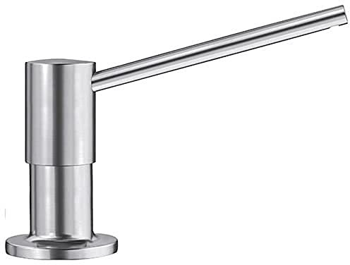 BLANCO TORRE Spülmittelspender in PVD steel | Passend zu allen BLANCO-Küchenarmaturen | Bequem von oben zu befüllen | Spüli | Seifenspender | 35 mm Lochbohrung erforderlich | Flascheninhalt 300 ml