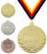 Pokalmatador Medaille Winner Ø 50 mm, mit individuellem Wunschtext in Gold, Silber & Bronze Farbe | Für Fußball, Schwimmen, Leichtathletik, Tennis, Kindergeburtstage etc. (Silber, mit Beschriftung)