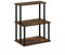 Furinno Turn-N-Tube 3-stufiges werkzeugloses Küchenregal, Amber Pine/Schwarz