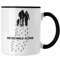 Trendation - Lustige Reiter Sprüche Geschenk Tasse Reiterin Pferde Mädchen Geschenkidee Pferde Never Walk Alone (Schwarz)