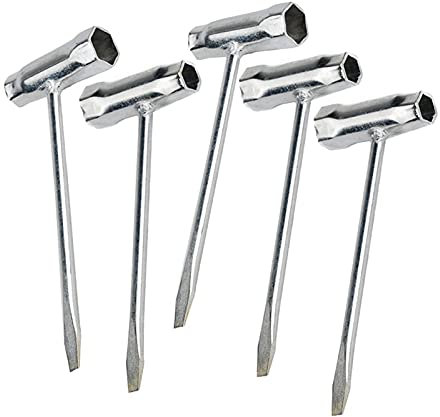 ALMVIS 5Pcs Chainsaw Scrench Replacement Combination Screwdriver And Wrench 13-19 Mm Chainsaw Wrench Scrench T Wrench Multifunctional sleeve