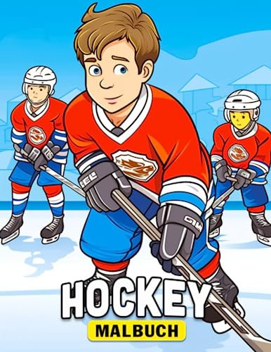 Hockey Malbuch: Das perfekte Geschenk für Eishockey-Enthusiasten jeden Alters ist ein Ausmalbuch zur Entspannung und Kreativität. Ideal für Feiertage und Geburtstage.