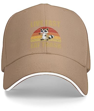 IUBBKI Lives Fast Eat Trash Cap Männer Baseball Caps Coole Mütze