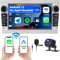 1+32G Android 13 Autoradio mit Wireless Carplay Android Auto für Opel Corsa Astra Vectra Zafira Meriva Vivaro, 2 Din mit 7 Zoll Bildschirm mit Navi Bluetooth WiFi FM/RDS+Rückfahrkamera (Silbrig)