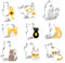 Katze Ausstechform, 9 Stück Katze Ausstecher, Ausstechformen Katze Tierform Keksausstecher DIY Ausstechform Tiere Ausstechformen Katze für Katze Themed Party