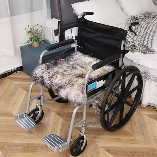 vanenferse Lammfell Rollstuhlauflage Lammfellauflage, Lammfelle Sitzkissen Vollfell Qualität, Naturally Sheepskins, Stuhlkissen, Rollstuhlauflage, Sitzauflage Fürs Auto