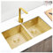 AANAN Fregaderos de Cocina, Lavabo de Acero Inoxidable Fregadero Casero Cuenca de Vegetales Fregadero Doble Tazón O Instalación/D-B/85 * 45 * 21Cm