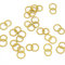Oblique Unique® Doppel Ring Holz Glitzer Konfetti Holzdeko Tischdeko Streudeko zur Dekoration für Silber Gold Hochzeit Verlobung HEN JGA Party zum Basteln (Gold)