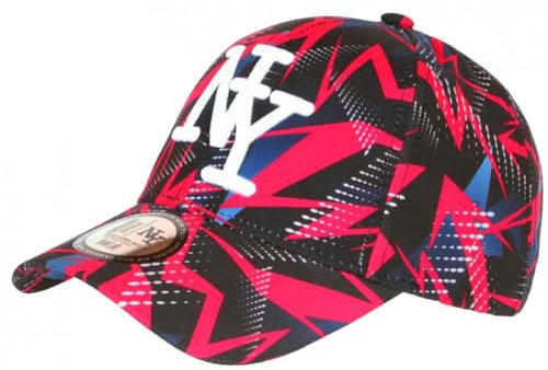 Hip Hop Honour Berretto NY Rosa e Nero Streetwear Originale Baseball Daska - Taglia: Taglia Unica - Colore: Rosa - Uomo, Rosa, taglia unica