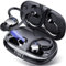 Tukio Wireless Earbuds, Ear Buds 80H Playtime with Earhooks, Bluetooth 5.3 Headphones with 4 ENC Mic, Wireless Headphones with LED Display, IP7 Waterproof, USB-C