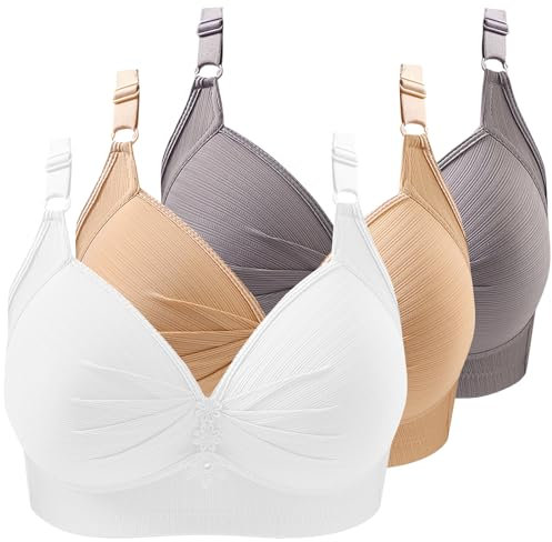 CSKJ Damen Sport BH BH Frauen Bustier Lace Bra Dünn Front Closure Push Up Ohne Bügel Top für Yoga Fitness Training Stretch Wohlfühl-BH