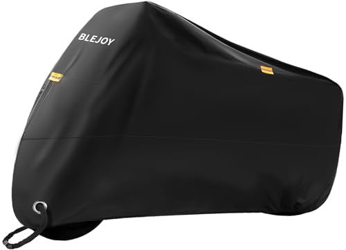 BLEJOY Bike Cover Waterproof Outdoor - Bicycle Covers for 2 Bikes - 420D Heavy Duty Rain Sun UV Dust Wind Proof Cover for Electric Mountain Road Bike