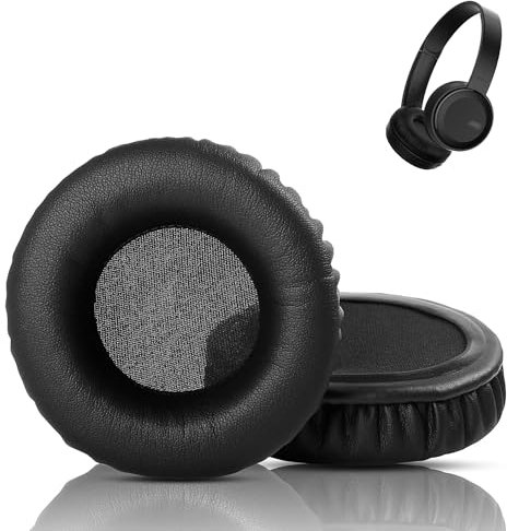 XRHTONG Prime Earpads Replacement Compatible with JVC HA-S30BT HA S30BT Headset Ear pads Cushion(Protein Leather/Memory Foam)