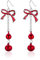 Ohrringe Weihnachten, Weihnachtsohrringe Damen Schleife Glocke Christmas Earrings Niedlich Weihnachtsschmuck Weihnachts Ohrringe, für Damen Mädchen Weihnachts Neujahrs Styling Accessoires