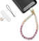 MORSUNBELA Cordon para Movil Cuerda para Movil Colgante Universal para Teléfono, Cadena para Móvil, Compatible Mayoría de los Funda - Amatista