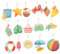 Garneck 16pcs Summer Tree Decorations - Tropical Hanging Ornaments for Beach Luau - Aloha Parties Spring Celebrations and Birthday Weddings for Twig Tree Decor and Festive