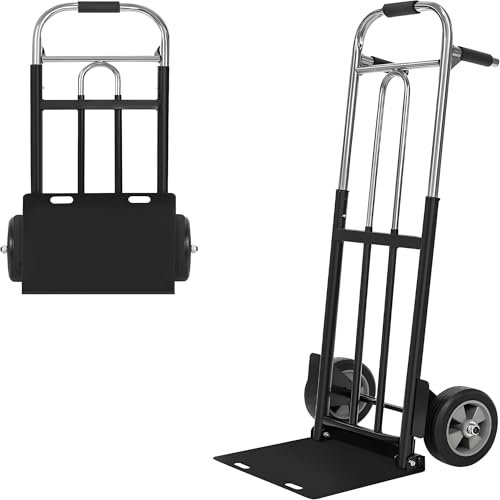 IRONPOW Klappbare Sackkarre – 180 kg Kapazität, robuste Räder und kompaktes Design zum Bewegen schwerer Lasten in Lagern, Büros, Häusern und Einkaufen