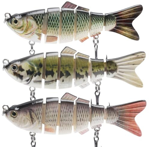 APIELE Kunstköder, Angelköder, Fischköder, Wobbler Hecht Köder, für Zander Barsch Forellen Swimbait, Süßwasser Salzwasser Angelausrüstung Angeln Geschenk